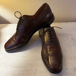Allen Edmonds Byron Brown Semi-Brogue Cap Toe Oxford — Size 12A
